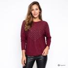 Kernig by Sarah Kern Pullover Nieten burgundy 48/50 - 114231700004 - 0 - 140px