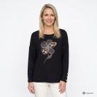 CHRISTIAN MATERNE Damen-Shirt Leoblume schwarz 36/38 - 114256500001 - 0 - 140px
