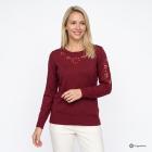 CHRISTIAN MATERNE Damen-Pullover Spitze dunkelrot 48/50 - 114257300004 - 0 - 140px