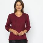 Signature Collection by Heike S. Shirt bordeaux 36/38 - 114323400001 - 0 - 140px