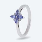 Ring 925 Sterling Silber rhodiniert Tansanit 16 - 114330100001 - 0 - 140px
