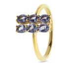 Ring 925 Sterling Silber vergoldet Tansanit 16 - 114330300001 - 0 - 140px