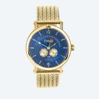 PortaS Herren-Automatikuhr "Eilenburg" blau-gold - 114396200000 - 0 - 140px