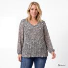 sophistical Women Plisseebluse schwarz/hellgrau 40/42 - 114420200001 - 0 - 140px