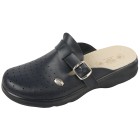 SANITAL LIGHT Herren Leder-Pantolette, navy - 35571600000 - 0 - 140px