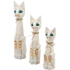 Darimana Katzen 3er Set, Albesiaholz - 68323500000 - 0 - 140px