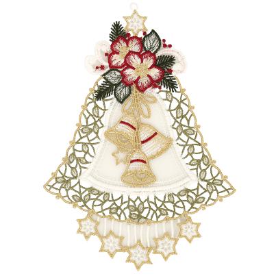 Plauener Spitze Fensterbild Glöckchen