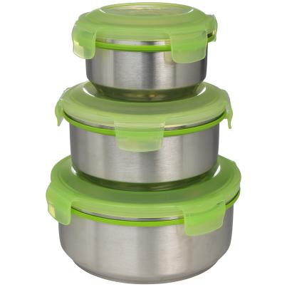 KING Vorratsdosenset 6tlg. Edelstahl