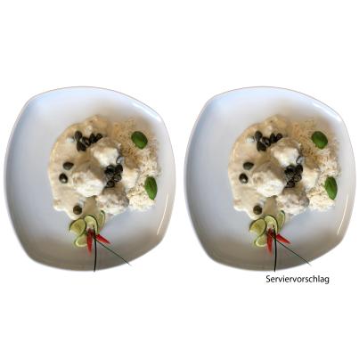 Hackbällchen in Kapernsauce