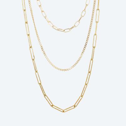 BellaVita 3er Set Ketten vergoldet wechselbar