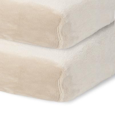 Samtoptik Spannbettlaken 100x200 beige