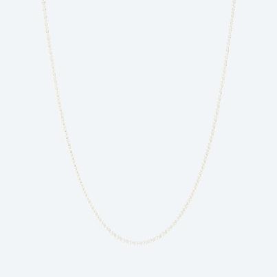 Popcornkette 925 Silber, ca. 46 cm