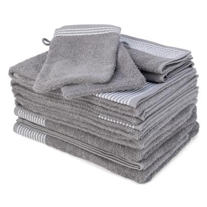 XXL-Frottierset 10tlg. grau