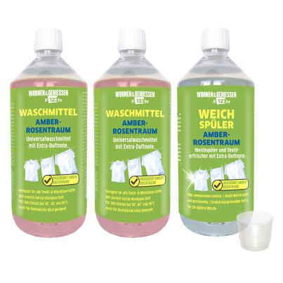 W&G Waschmittel 3er Set Rosentraum