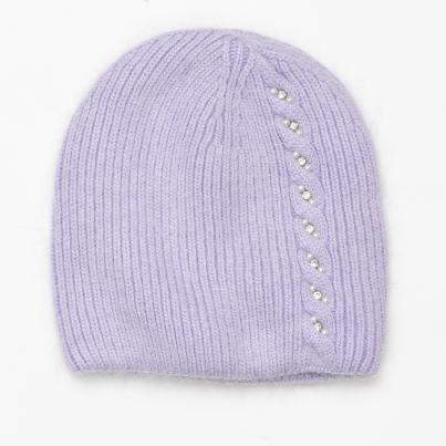 Antonio Damenmütze Diamant flieder