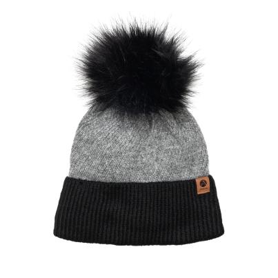 Antonio Damenmütze mit Bommel grau