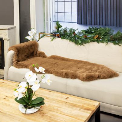 Sofafell Deluxe 60x180cm hellbraun