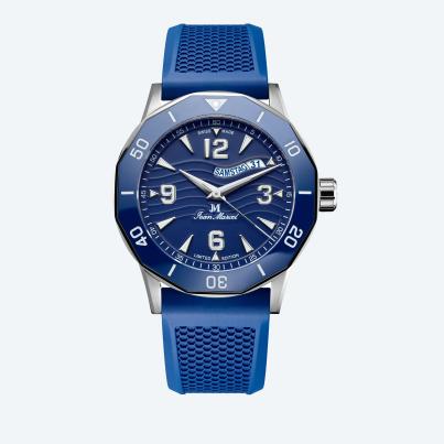 Jean Marcel Herrenuhr "Tropical Diver" blau