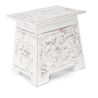 Darimana Hocker Box white wash