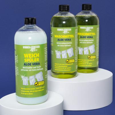 W&G Waschmittel 3er Set Aloe Vera