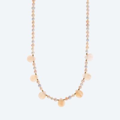 Collier Süßwasserzuchtperle, Aventurin