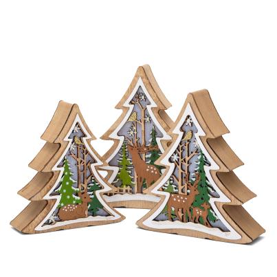 LED Tanne Winterwelt 3er Set