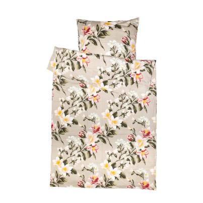 Edelflanell Bettwäsche Blüten 135x200cm