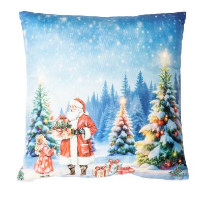 LED Kissen Weihnachtsmann 40x40cm