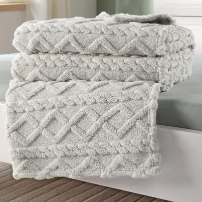 Jacquarddecke 150x200cm grau