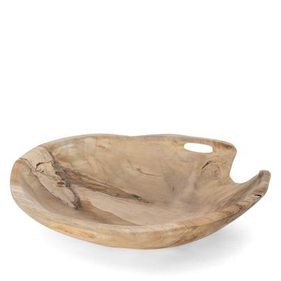 Teakholz-Schale mit Griffen