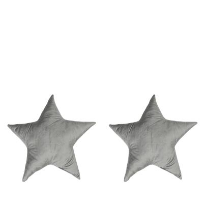 Kissenset Stern 2tlg. 45cm grau