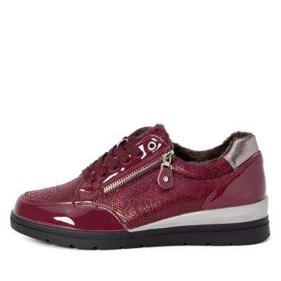TOPWAY COMFORT Damensneaker burgundy