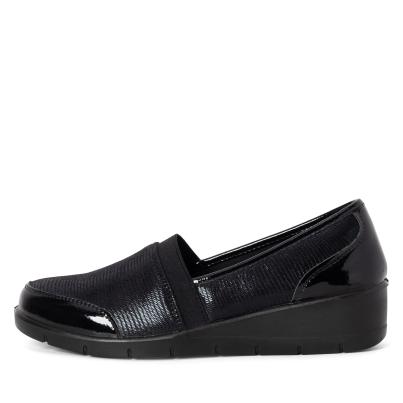 TOPWAY COMFORT Damenslipper schwarz