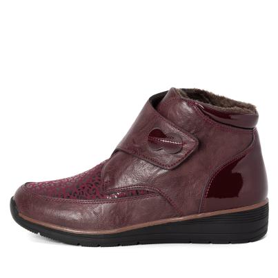 TOPWAY COMFORT Damenstiefeletten burgundy