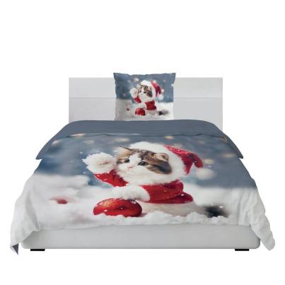 Mikrofaser Bettwäsche 2tlg. Katze