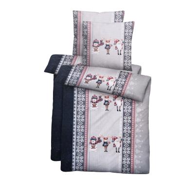 Castell Feinbiber Bettwäsche 4tlg. blau