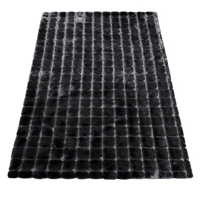 Felldecke Deluxe Karos 150x200cm braun