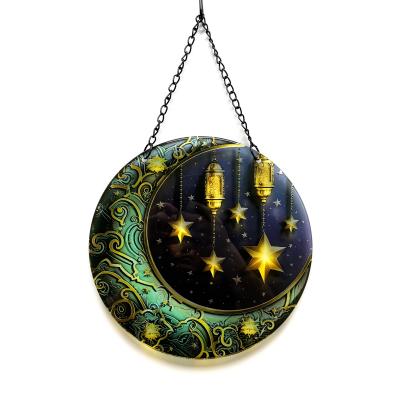 Fensterbild Mond und Sterne 25cm