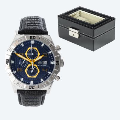 Raoul U. Braun Set Uhr + 3er Uhrenbox