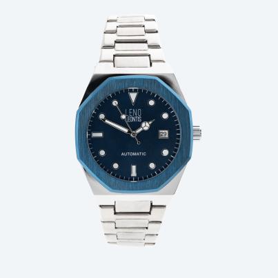 Leno Leontis Automatikuhr "Stazzo" blau