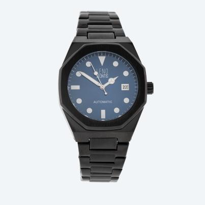 Leno Leontis Automatikuhr "Stazzo" schwarz-blau