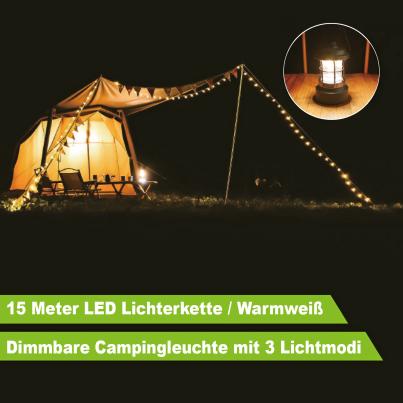 Vintage Laterne mit Lichterkette