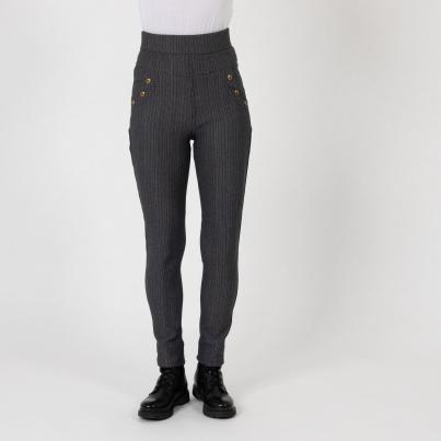 FASHION NEWS Thermo-Fleece-Jeans-Leggings grau
