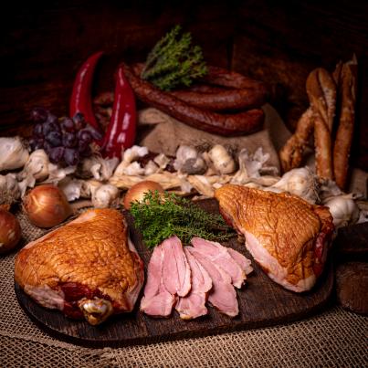 Galizische Truthahnkeule kalt geräuchert