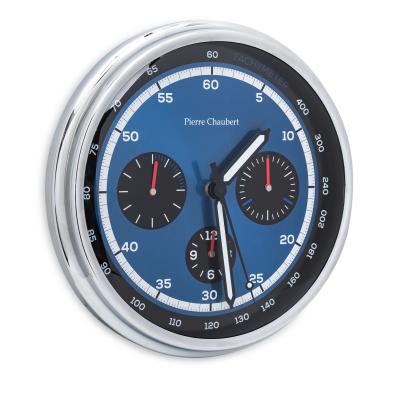 Pierre Chaubert Funk-Wanduhr blau-schwarz