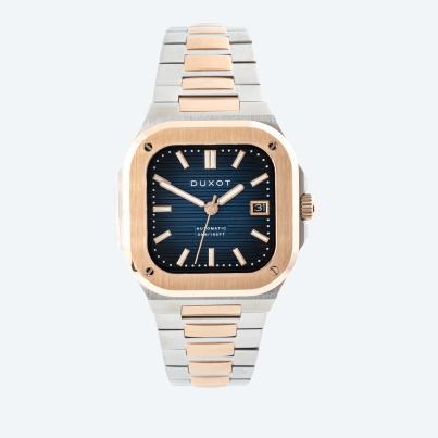 DUXOT Automatikuhr "Quadrata" bicolor