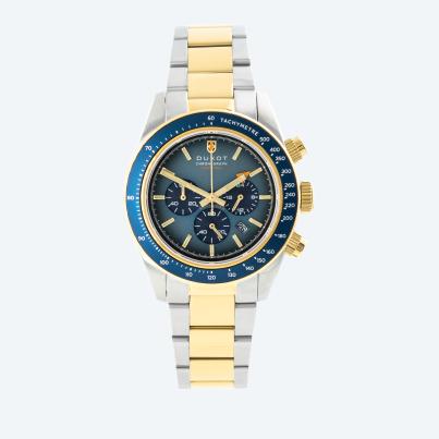 DUXOT Quarz-Chronograph "Vitesse" blau