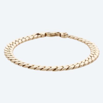 Panzerarmband 585 Gelbgold