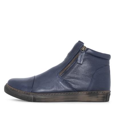 Andrea Conti Damen Lederstiefelette d.blau