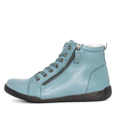 Andrea Conti Damen Lederstiefelette petrol